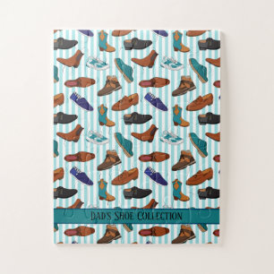 Men's Shoes Sneakers and Boots Illustrations Jigsaw Puzzle