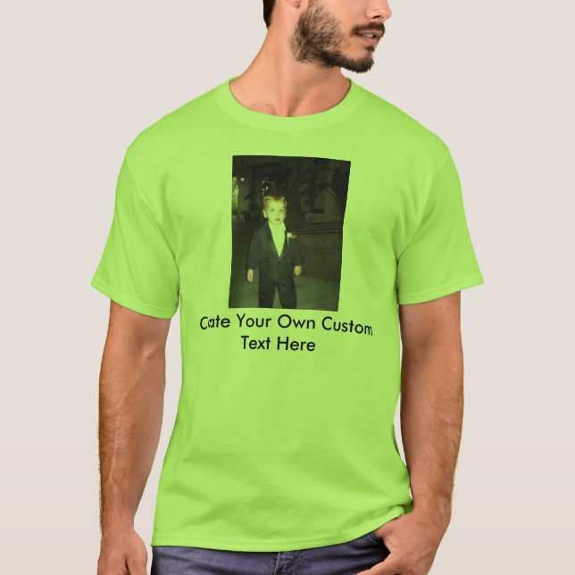 Men's Short Sleeve Custom Shirt with Picture/Text (Front)