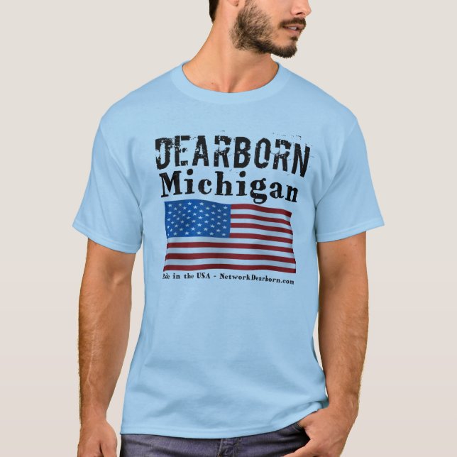 Men's Short Sleeve - Dearborn, MI - Made in USA T-Shirt (Front)