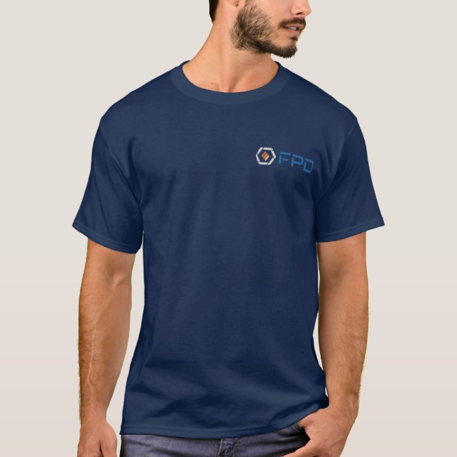 Men's Short-Sleeve Navy T-Shirt (Front)