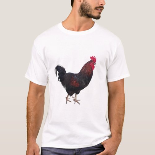 Mens Short Sleeve Rooster T_Shirt