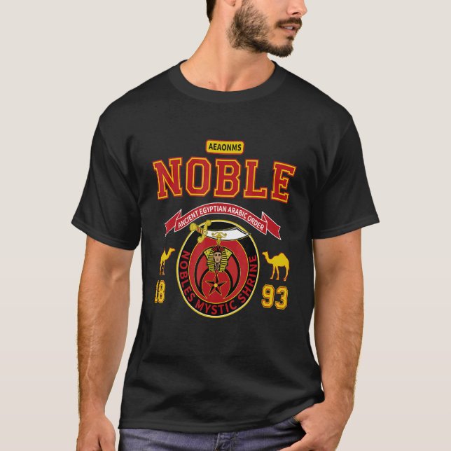 Mens Shriner Noble Aeaonms 1893 Mason Ph Shriner P T-Shirt (Front)