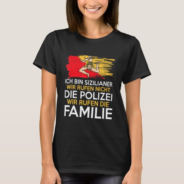Mens Sicily Family Sicilian Sicilian T-Shirt (Front)