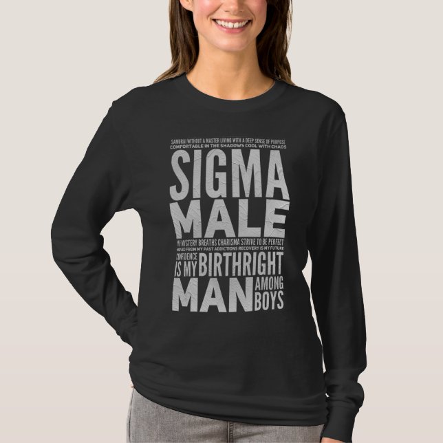Mens Sigma Male T-Shirt (Front)