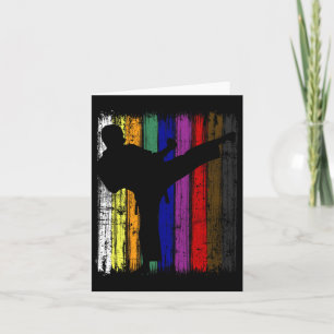 Mens Silhouette Karate Belt Colors  Card