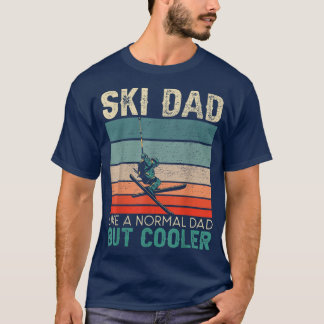 Mens Ski Dad Mountain Ski Winter Sport Skier Snow T-Shirt