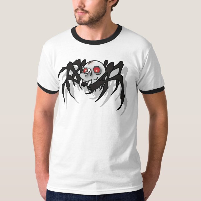 Mens Skull Spider T-Shirt (Front)