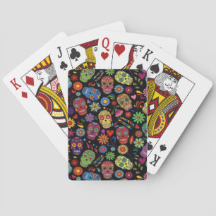 Men's Skulls Graphic Print , Casual  Poker Cards