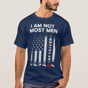 Mens Skydiving Skydiver Most Men Skydive Parachuti T-Shirt