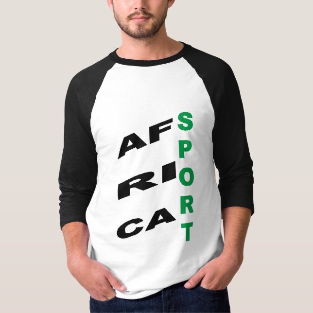 Men's Sleeve Raglan Shirt  DESIGN  AFRICA  SPORT  (Front)