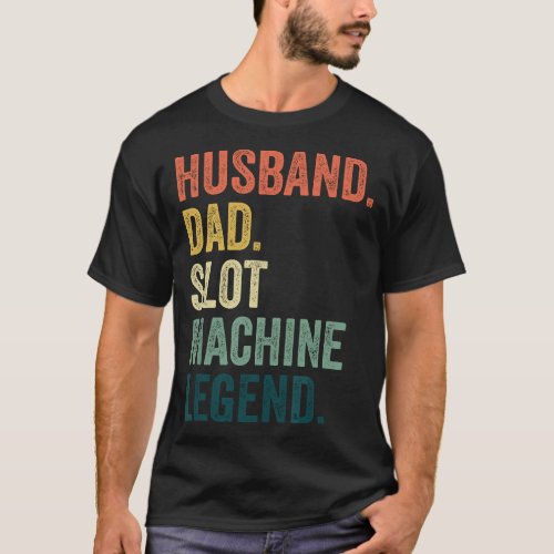 Mens Slot Machine  Funny Gambling Vintage Retro Ca T_Shirt