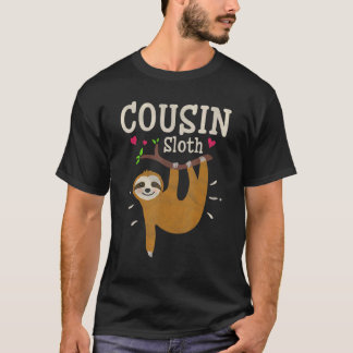 Mens Sloth Graphic Humor Zoo Animal Cousin T-Shirt
