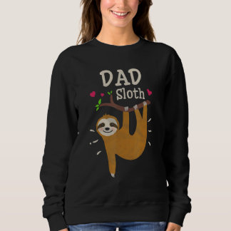 Mens  Sloth Graphic Humor Zoo Animal  Dad Sweatshirt