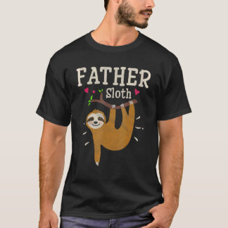 Mens Sloth Graphic Humor Zoo Animal Father T-Shirt