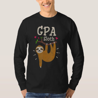 Mens Sloth Graphic Humor Zoo Animal Gpa T-Shirt
