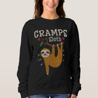 Mens Sloth Graphic Humor Zoo Animal Gramps Sweatshirt
