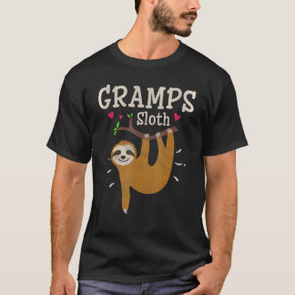 Mens Sloth Graphic Humor Zoo Animal Gramps T-Shirt