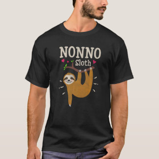 Mens Sloth Graphic Humor Zoo Animal Nonno T-Shirt