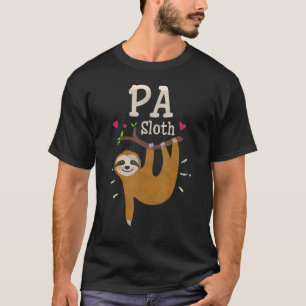 Mens Sloth Graphic Humor Zoo Animal Pa T-Shirt