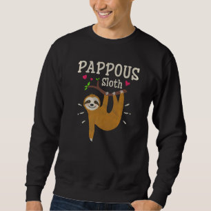 Mens Sloth Graphic Humor Zoo Animal Pappous Sweatshirt
