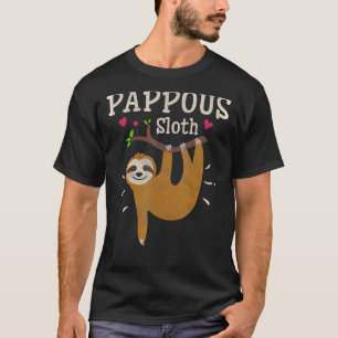 Mens Sloth Graphic Humor Zoo Animal Pappous T-Shirt
