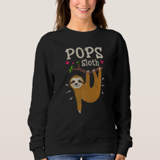 Mens  Sloth Graphic Humor Zoo Animal  Pops Sweatshirt
