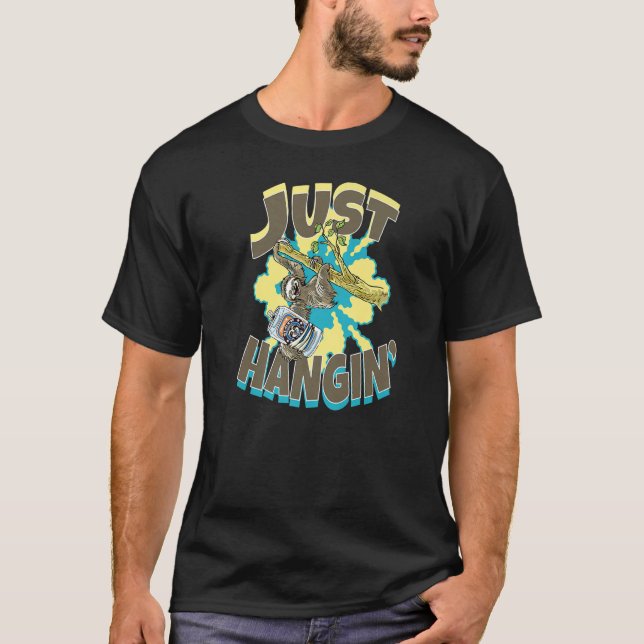 Mens Sloth Just Hanging Out   T-Shirt (Front)