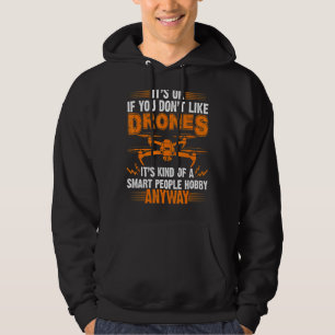 Mens Smart People Hobby Drones Drone Pilot Hoodie