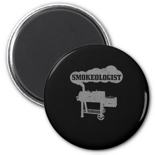 Mens Smokeologist BBQ Grilling Chef Smoker Funny B Magnet