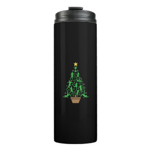 Men's Soccer Christmas Tree Thermal Tumbler