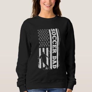 Mens Soccer Dad Americasoccer Ball Usa Flag Men Sweatshirt