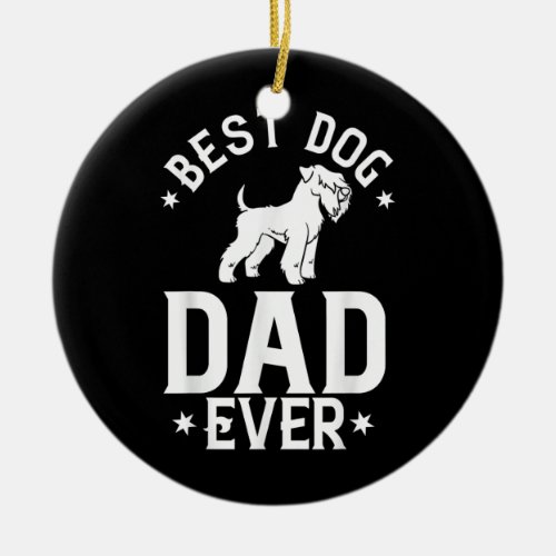 Mens Soft Coated Wheaten Terrier Dog Puppies Ceramic Ornament