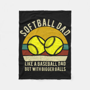 Mens Softll Dad Like A Sell But With Bigger Funny Fleece Blanket
