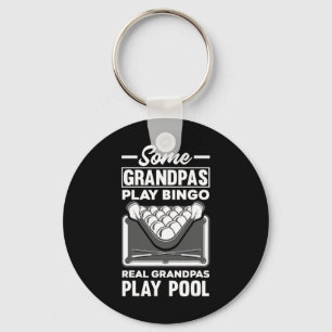 Mens Some Grandpas Play Bingo Real Grandpas Play P Keychain