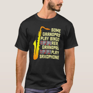Mens Some Grandpas Play Bingo Real Grandpas Play S T-Shirt