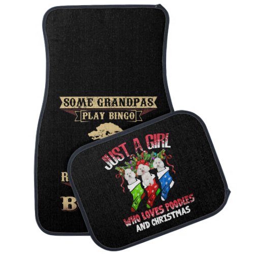 Mens Some Play Bingo Real Grandpas Make Bonsai Car Floor Mat