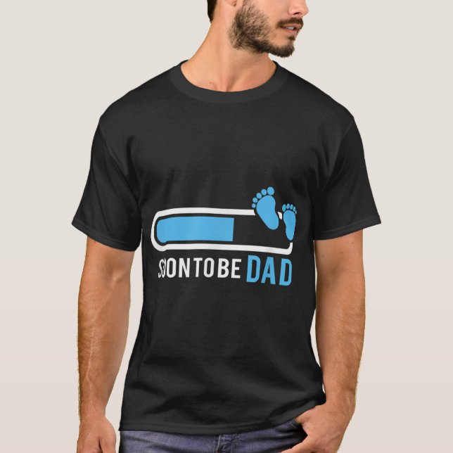 Mens Soon To Be Dad of a Baby Boy  Baby Shower Ts T-Shirt (Front)