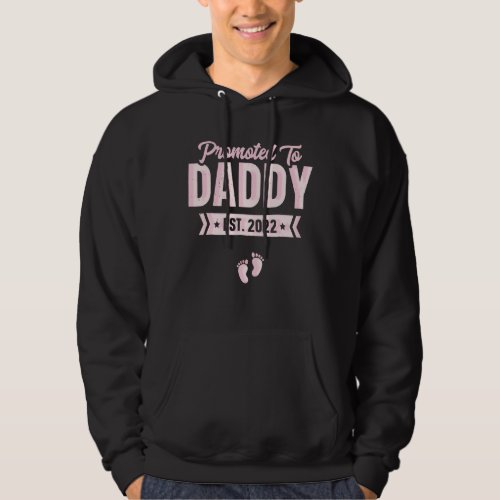 Mens Soon To Be Daddy 2022 Fathers Day First Time Hoodie