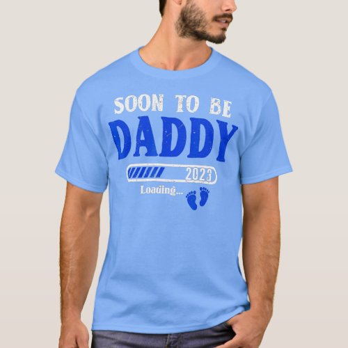 Mens Soon To Be Daddy Est2023 New Dad Pregnancy T_Shirt