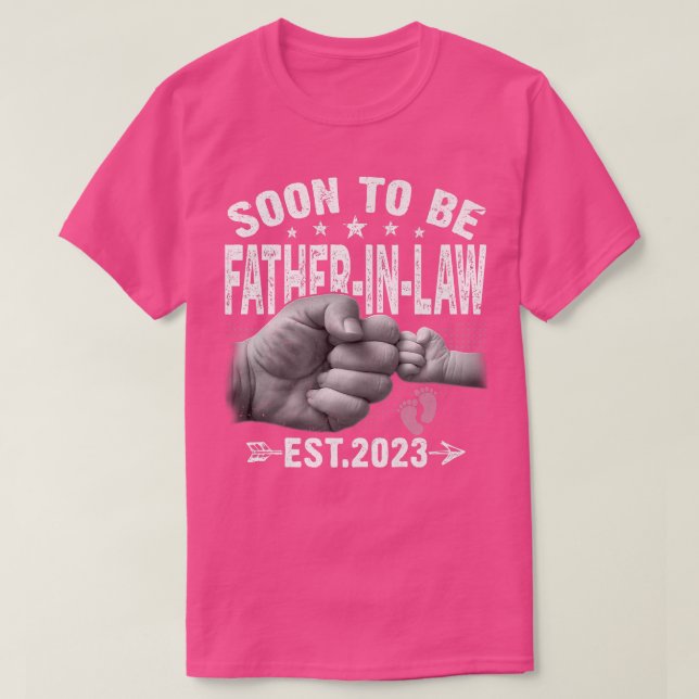 Mens Soon To Be FatherInLaw Est  T-Shirt (Design Front)