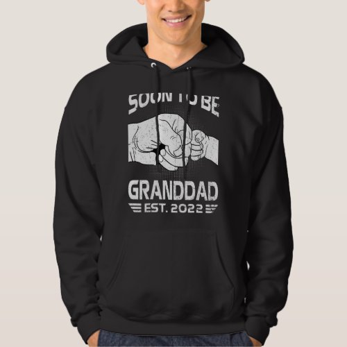 Mens Soon To Be Granddad 2022 Promoted To Grandfat Hoodie
