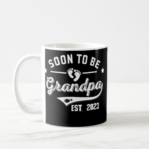 Mens Soon To Be Grandpa Est 2023 Grandpa Coffee Mug