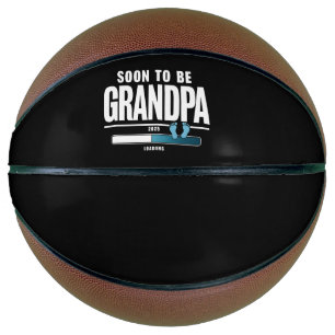 Mens Soon To Be Grandpa EST. 2025 New Grandpa Basketball