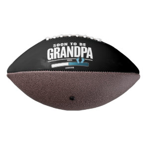 Mens Soon To Be Grandpa EST. 2025 New Grandpa  Football