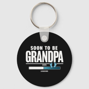 Mens Soon To Be Grandpa EST. 2025 New Grandpa Keychain