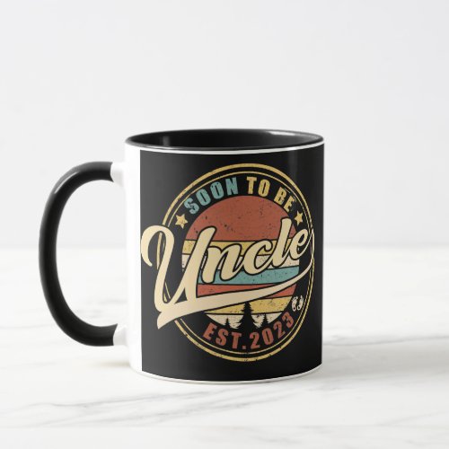 Mens Soon to be Uncle 2023 funny for new Uncle Mug