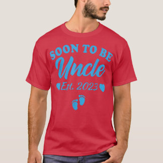 Mens Soon To Be Uncle 2023 Pregnancy Announcement  T-Shirt