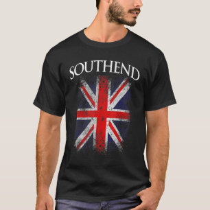Mens Southend Vintage Retro British Flag Funny T-Shirt