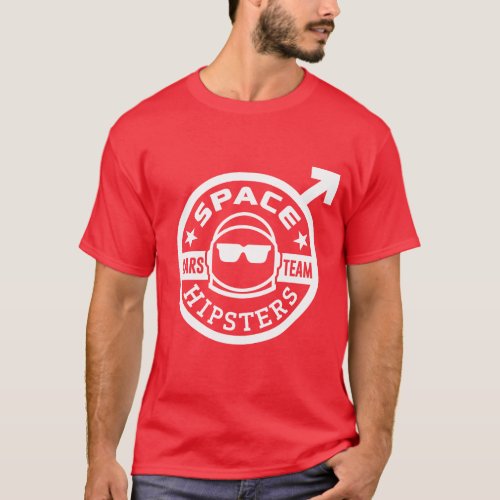 Mens Space Hipsters Mars Team T_shirt