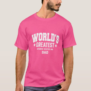Mens Spanish Water Dog Dog Dad Pet Theme T-Shirt